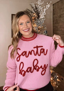 SANTA BABY CHRISTMAS SWEATER