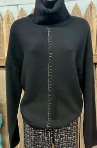 TEMPO BLACK W/SHIMMER SWEATER