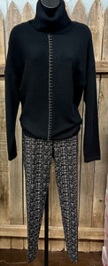 TEMPO BLACK W/SHIMMER SWEATER