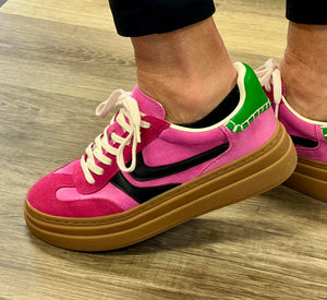 DODGE PINK MULTI SNEAKER